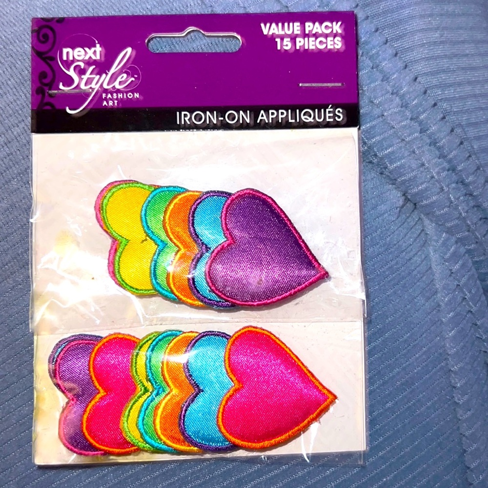 Heart iron on patches